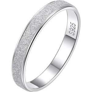 925  Sterling Silver/Rose/Black Gold Plated High Polished Triple Interlock Ring